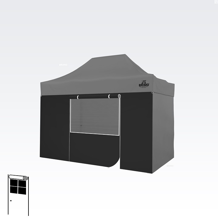 3m vägg med fönster