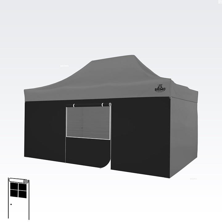 4,5m vägg med dörr och fönster