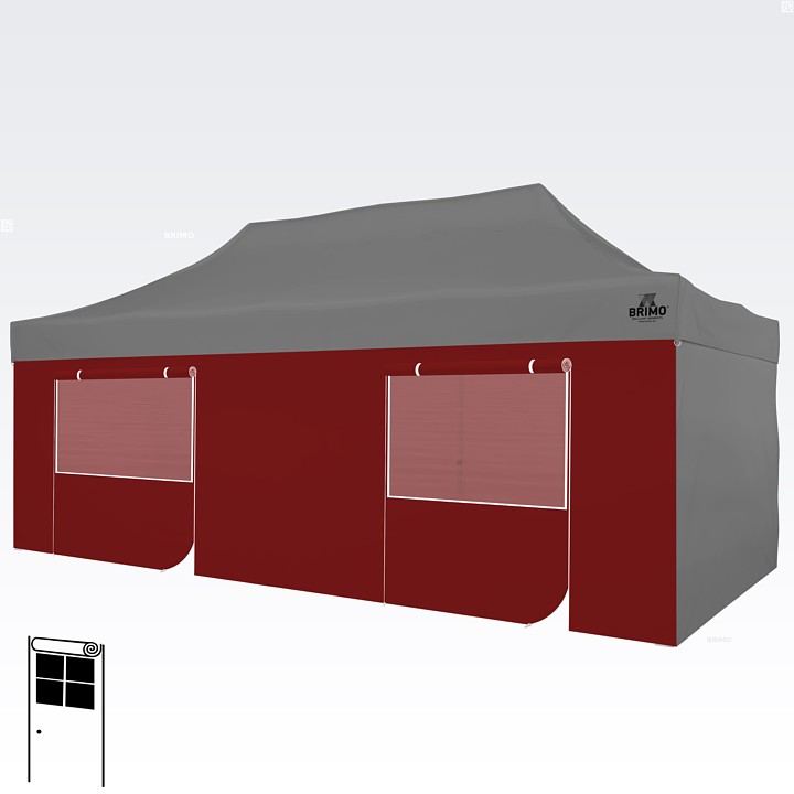 8m 4+4 vägg till paviljongen