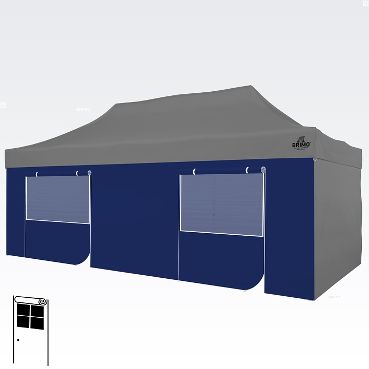 8m 4+4 vägg för partytält