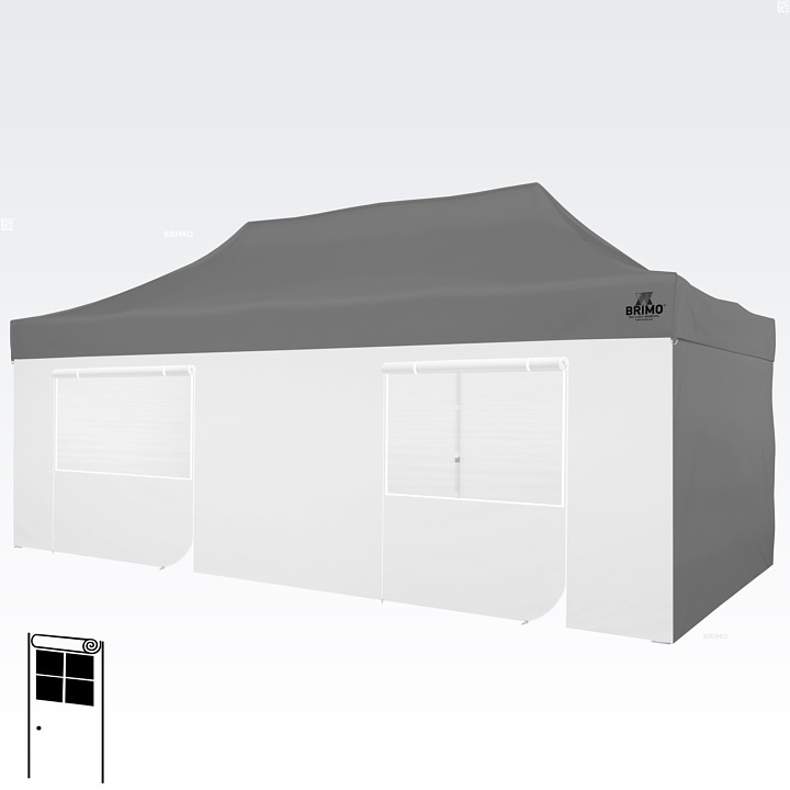 6m 3+3 vägg för tält