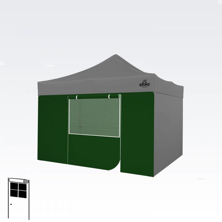 4m vägg för ett trädgårdstält