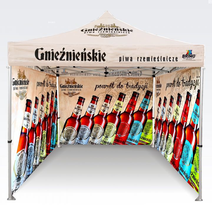 Mobilt tält med vindskydd