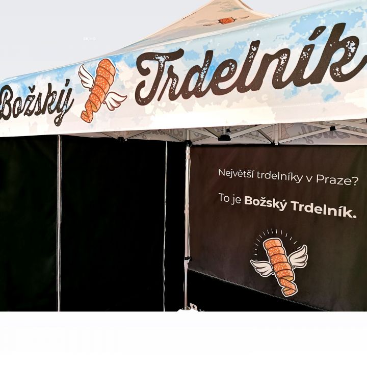 Fällbart saxtält för utomhusfestivaler med slitstarkt tak