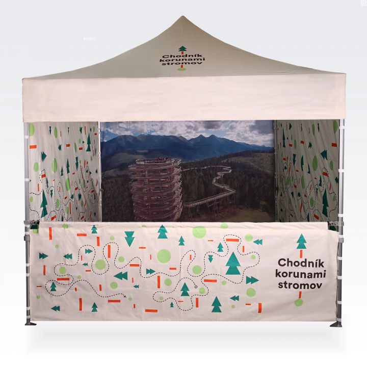 Slitstarkt partytält med bärbara väggar