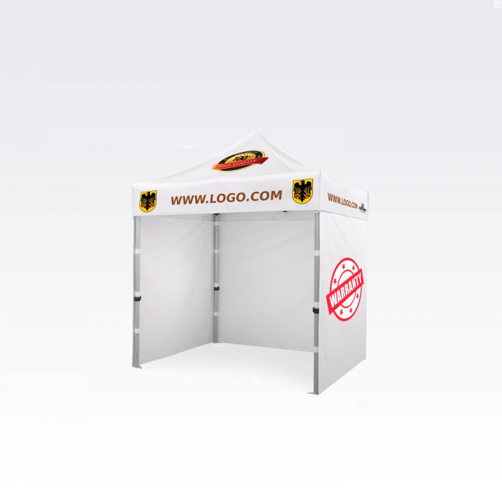 Reklamtält med tryck för marknader