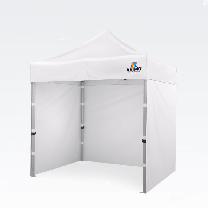 Tält med tryck för offentliga kampanjer