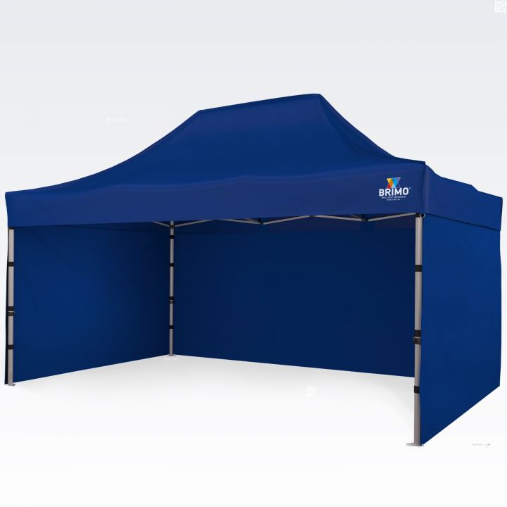 Reklamtält med logotyp och varumärke för utomhusevenemang