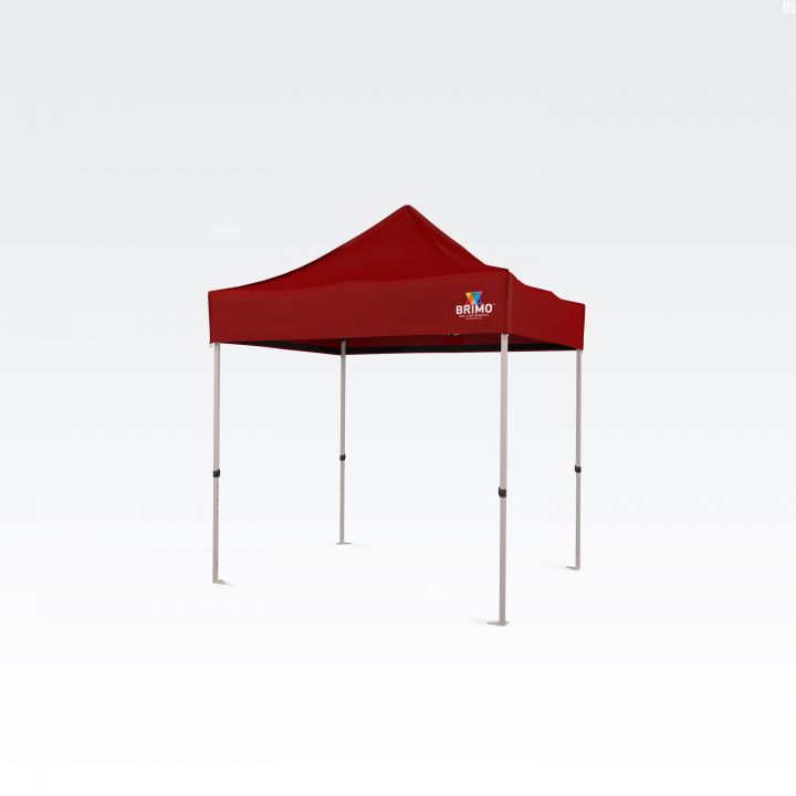 Ett hopfällbart tält för marknaden med ett helt anpassningsbart tryck