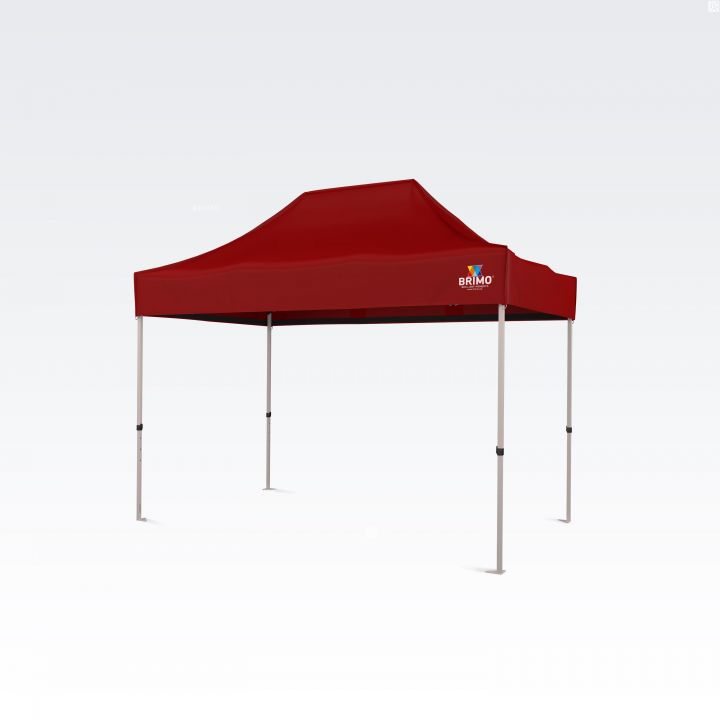 Marknadstält med sidoväggar för mer skydd på marknaden